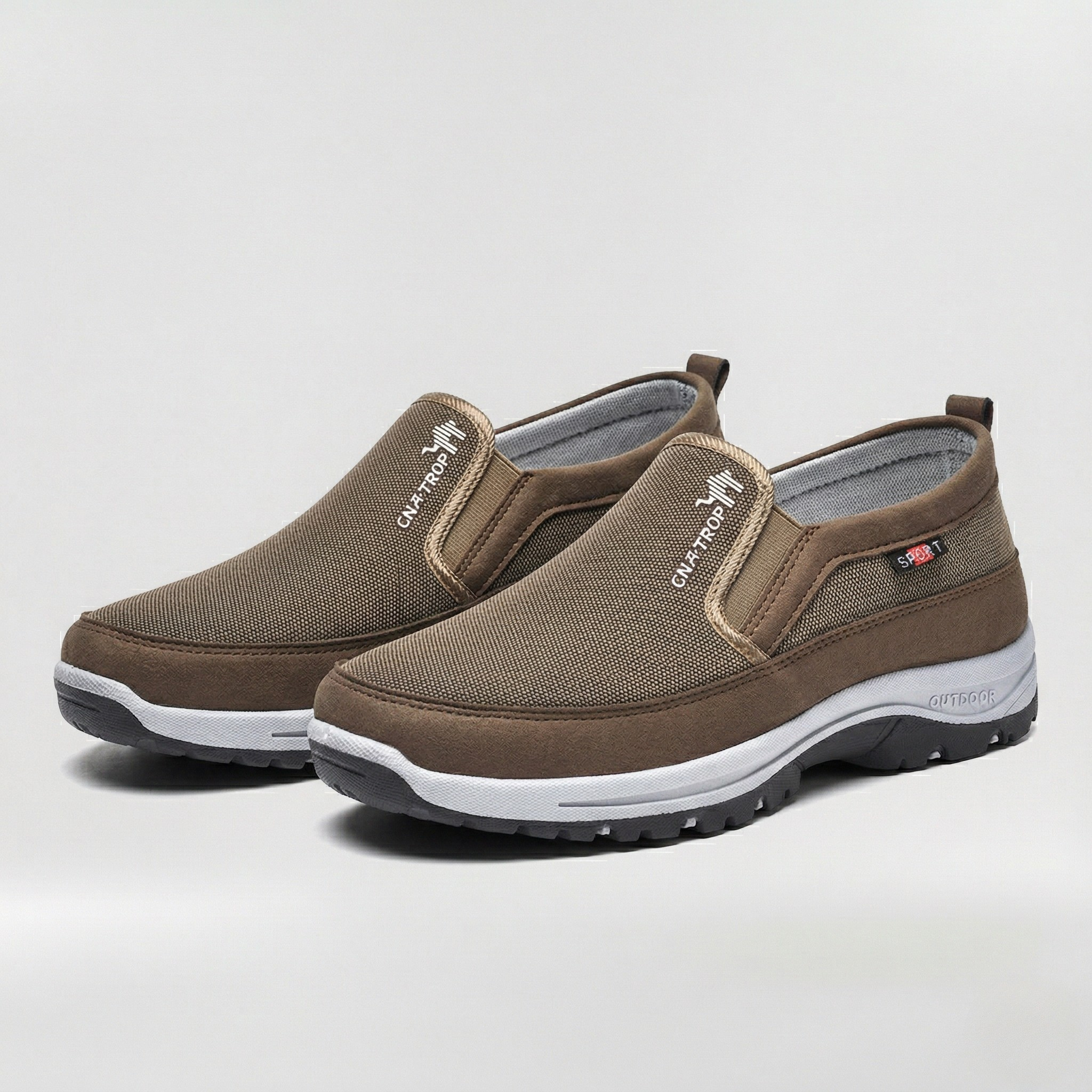 Scarpe Uomo Slip On Casual in Tessuto Traspirante con Suola Antiscivolo Outdoor