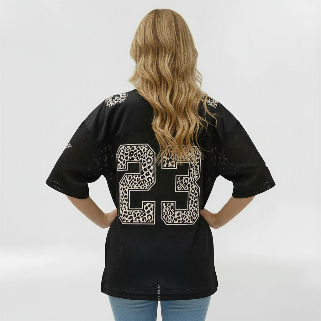 Women's oversized T-shirt with front print for casual wear