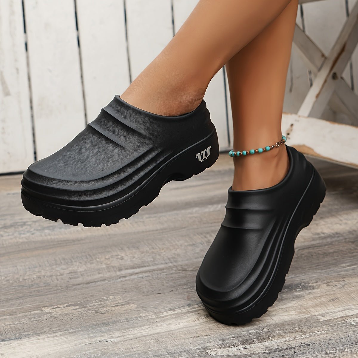 Zoccoli Slip-On Resistenti all'Acqua con Suola Ammortizzata