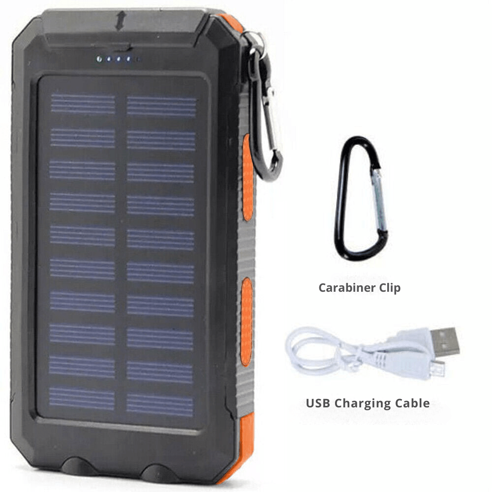 Power Bank Solare Impermeabile e Antiurto 10000 mAh