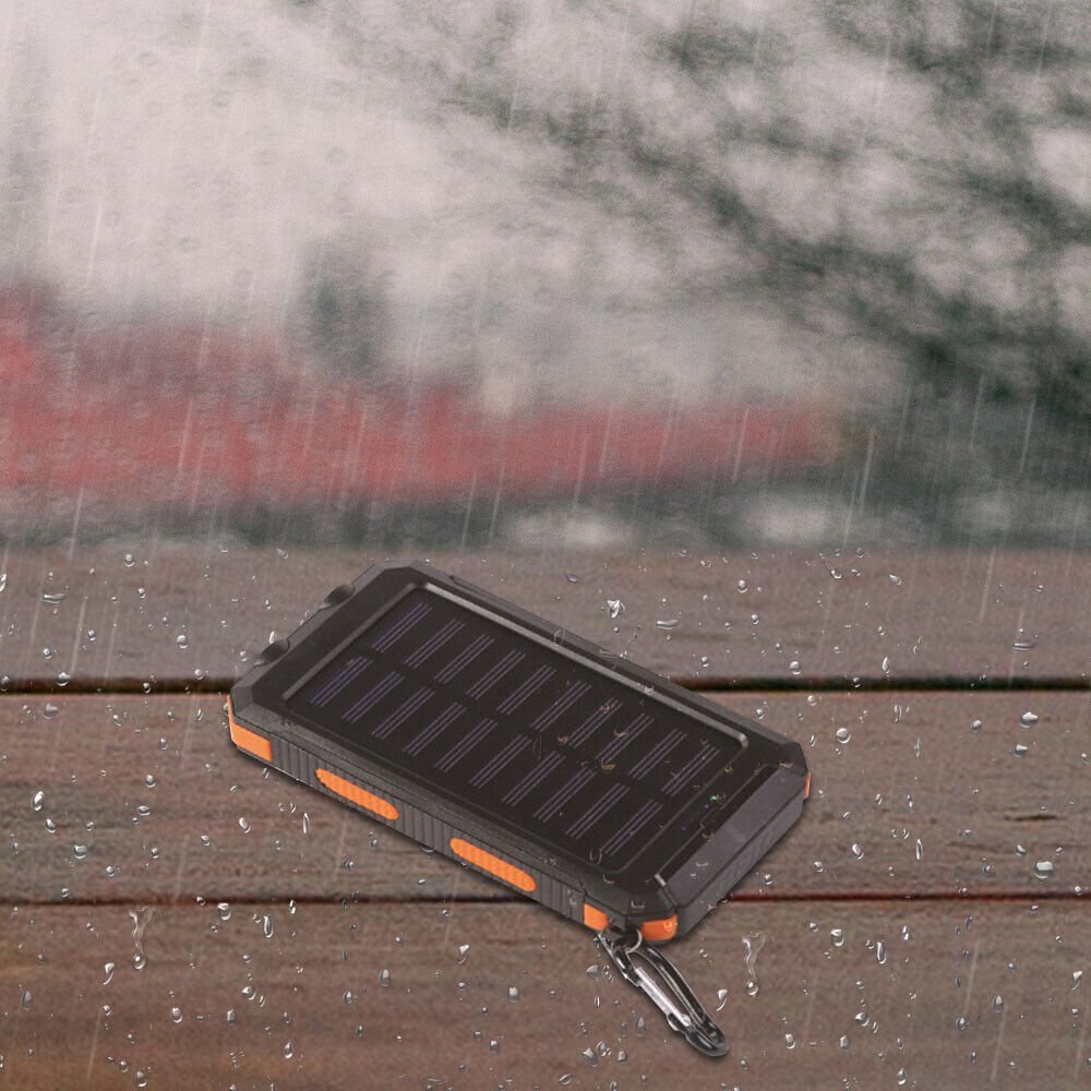 Power Bank Solare Impermeabile e Antiurto 10000 mAh