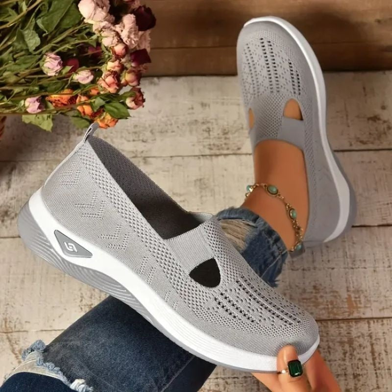 Alma | Women's Breathable Slip-On Sneakers with Cushioned Sole