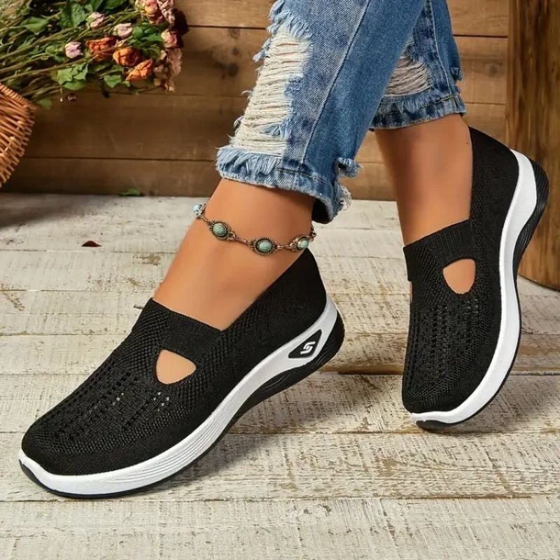 Alma | Women's Breathable Slip-On Sneakers with Cushioned Sole