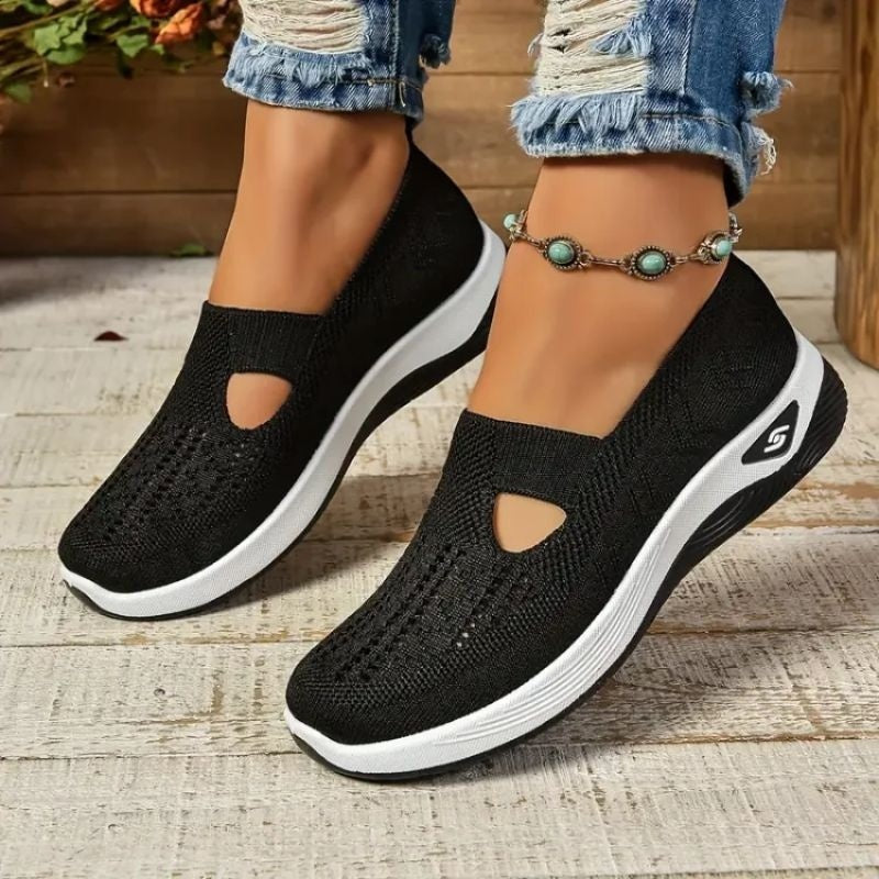 Alma | Women's Breathable Slip-On Sneakers with Cushioned Sole
