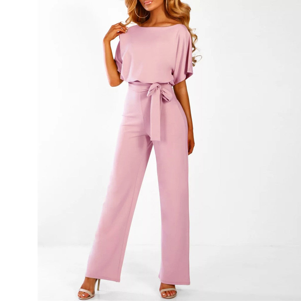 Tuta Donna Elegante a Gamba Larga con Cintura in Vita – Outfit Casual Chic Estivo