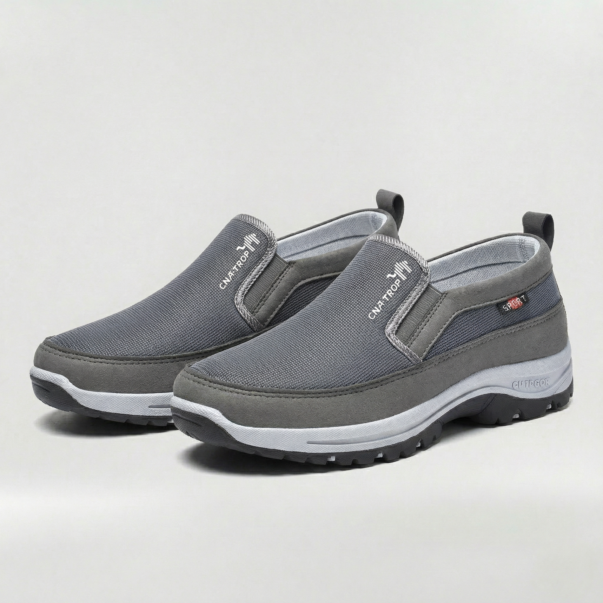 Scarpe Uomo Slip On Casual in Tessuto Traspirante con Suola Antiscivolo Outdoor