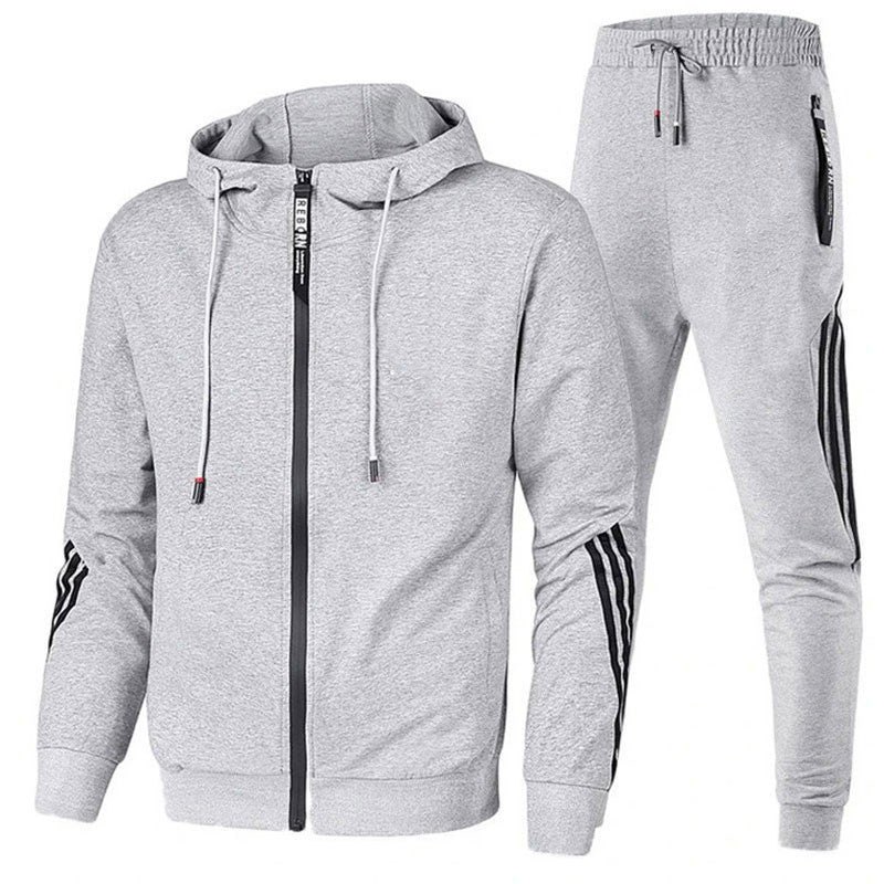 Tuta Sportiva Uomo con Cappuccio e Pantaloni Jogger