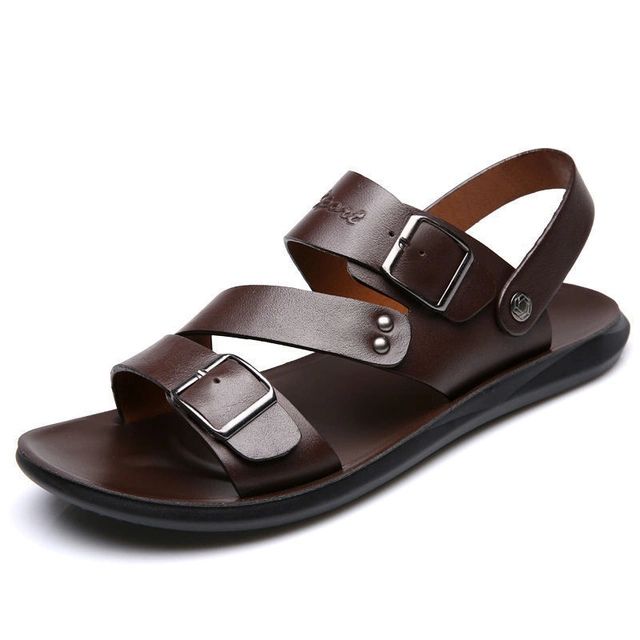 Sandali Estivi in Pelle con Ammortizzazione Confortevole