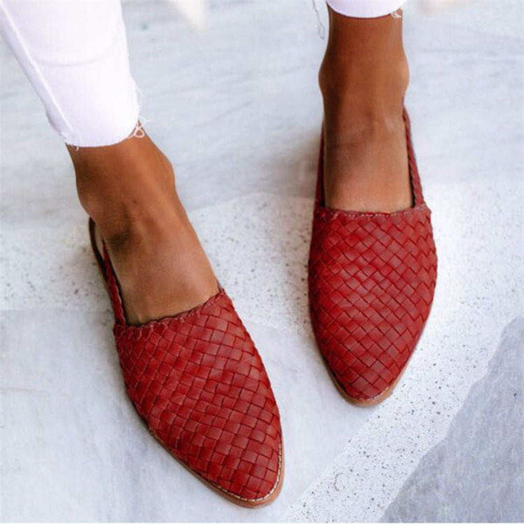 Cristina | Kvinders flettede slingback-ballerinaer