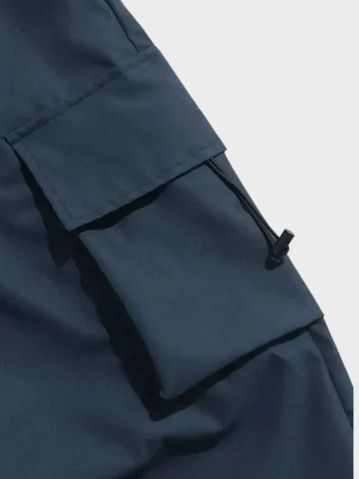 Pantaloni Cargo Uomo Oversize con Tasche Utility e Vita Elasticizzata
