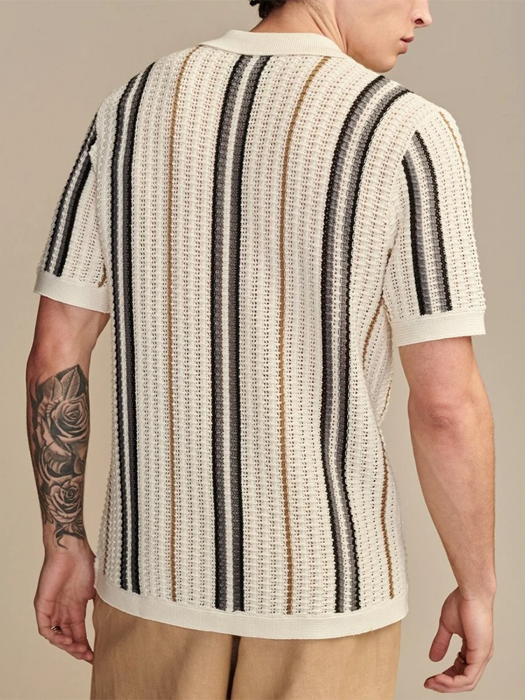 HARRINGTON OXFORD | CHEMISE EN MAILLE À BOUTONS POUR HOMME