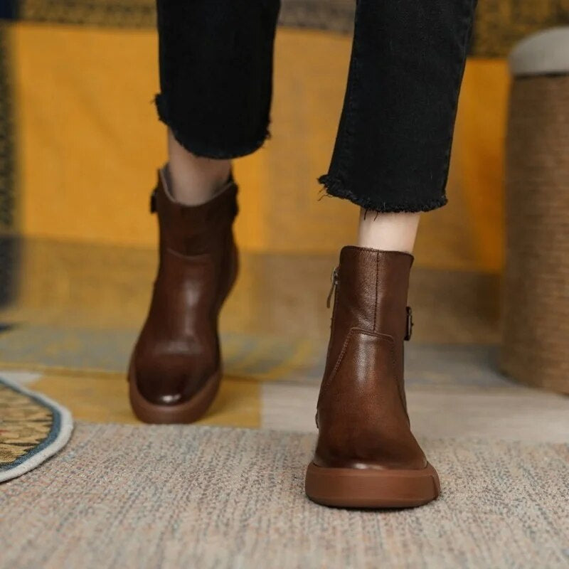 Belladonna - Bottines Vintage Style Classique
