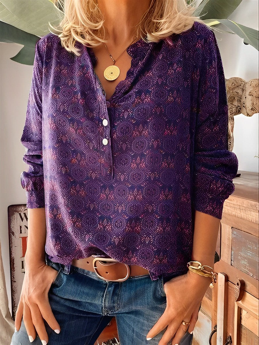 Adelinde - Camicetta Estiva Stile Vintage