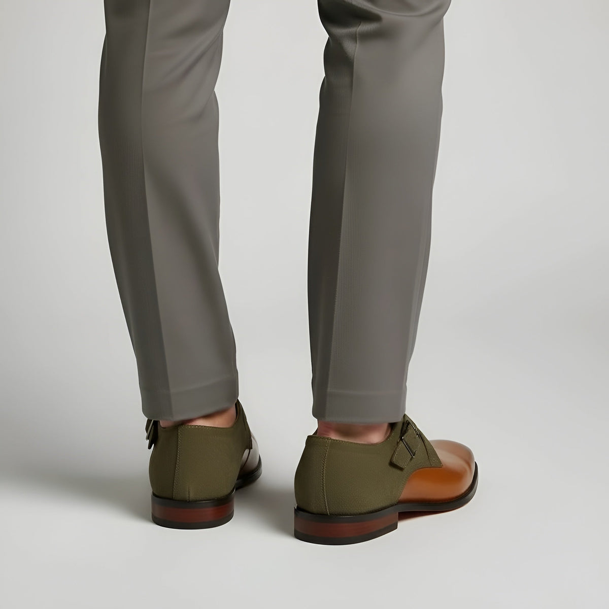 Sapatos sociais masculinos monk strap com fivela de couro sintético sapatos formais masculinos