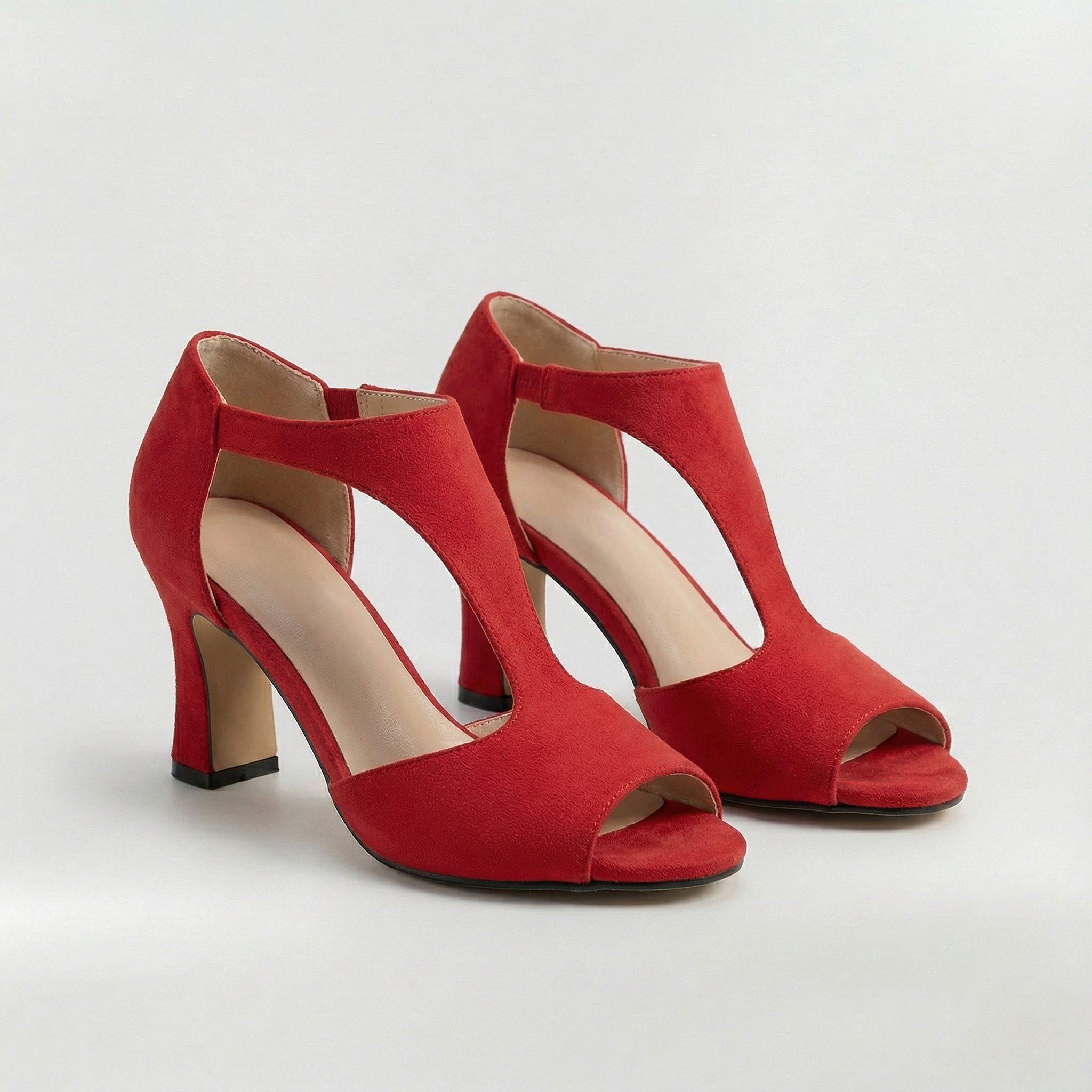 Sandales pour femme à talon moyen et bout ouvert, chaussures élégantes pour le soir et les cérémonies