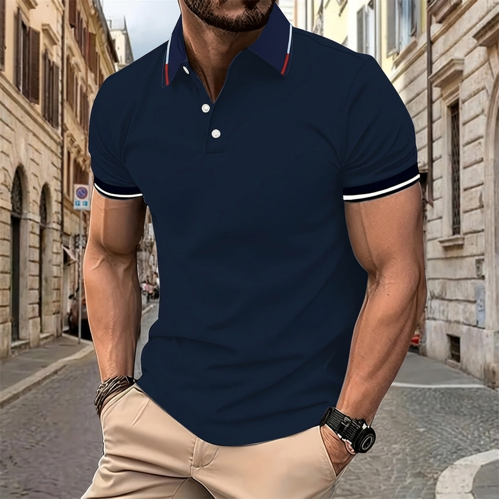 Polo uomo slim fit a maniche corte