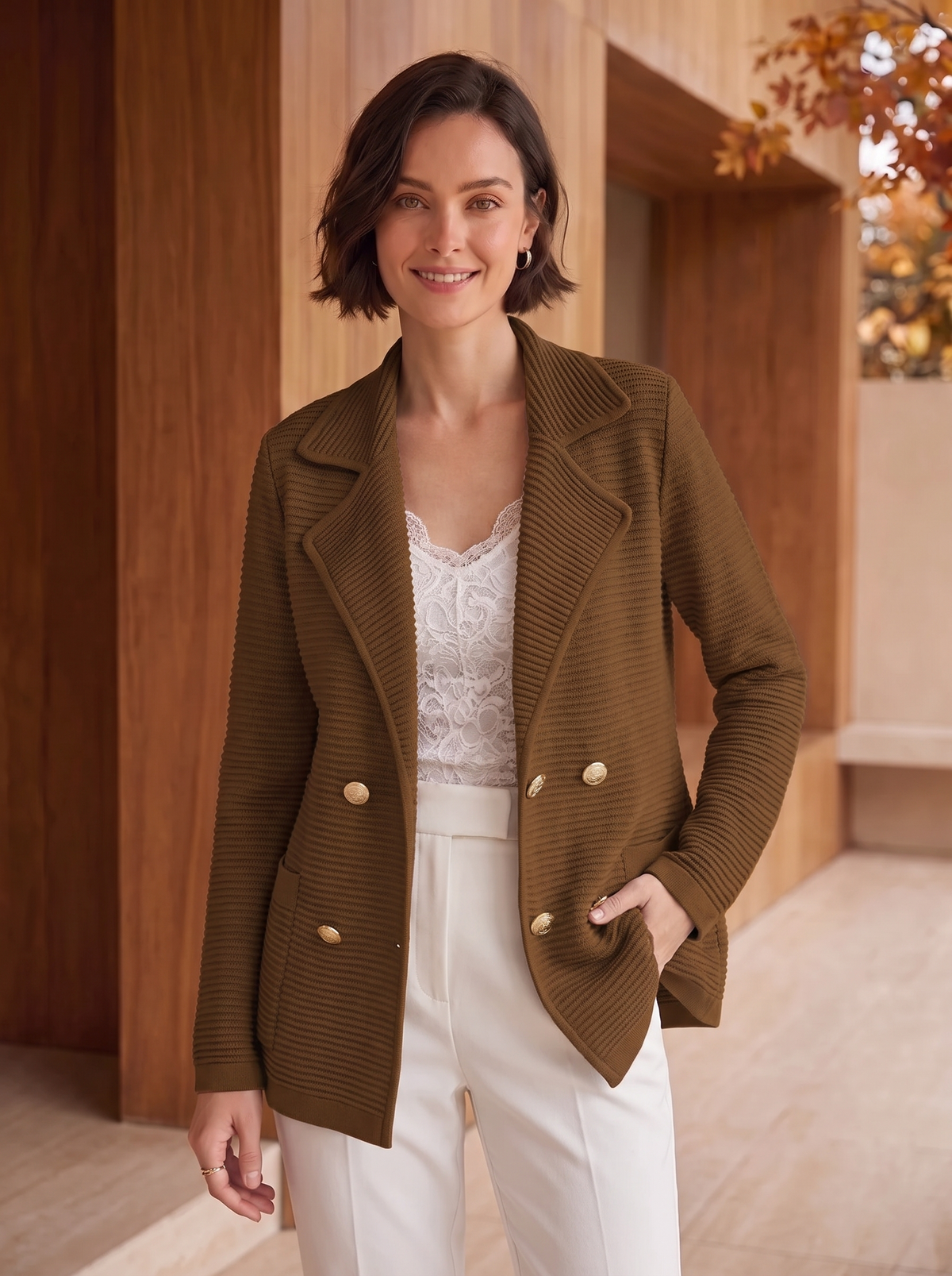 Blazer Doppiopetto Elegante da Donna