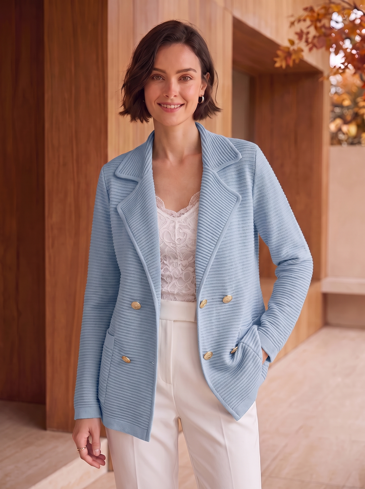 Blazer Doppiopetto Elegante da Donna