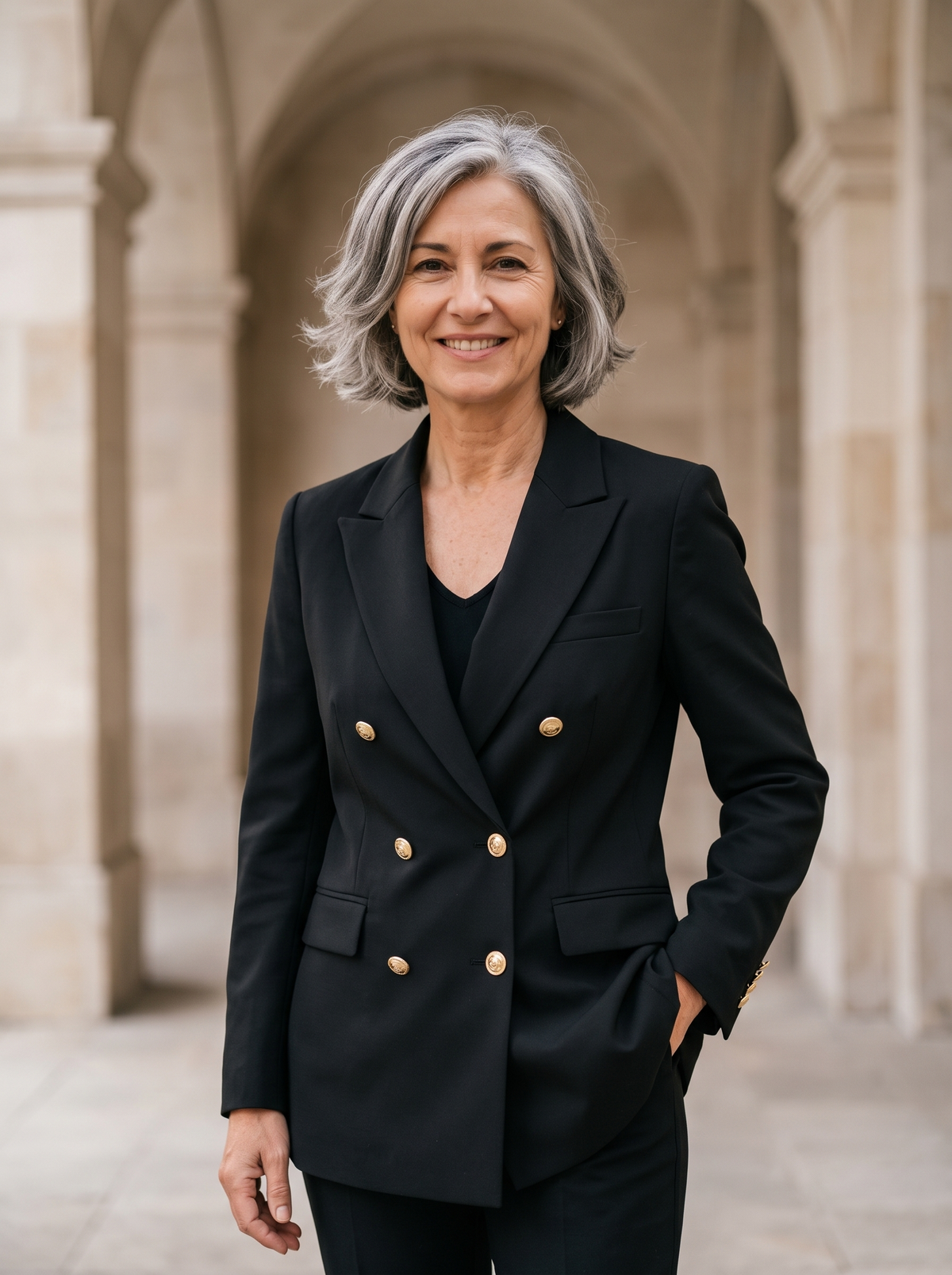 Blazer Doppiopetto Sartoriale da Donna