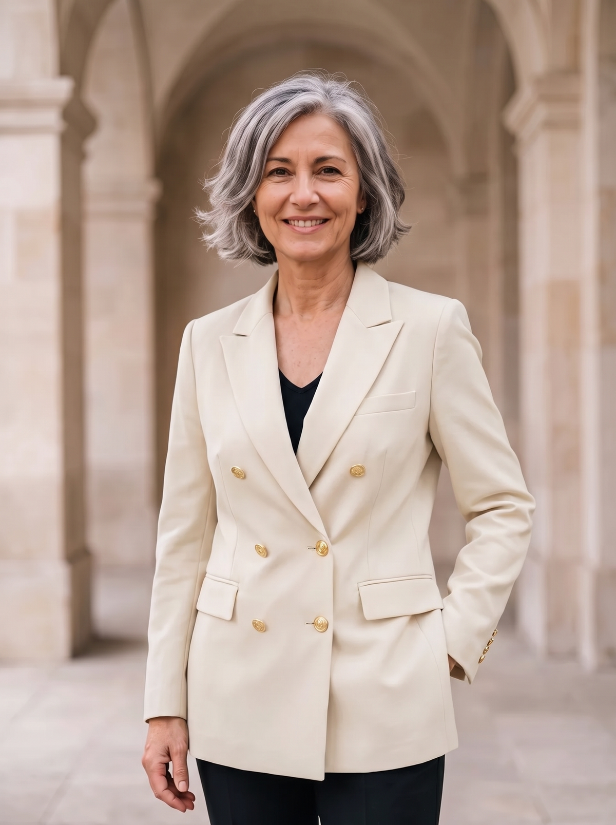Blazer Doppiopetto Sartoriale da Donna
