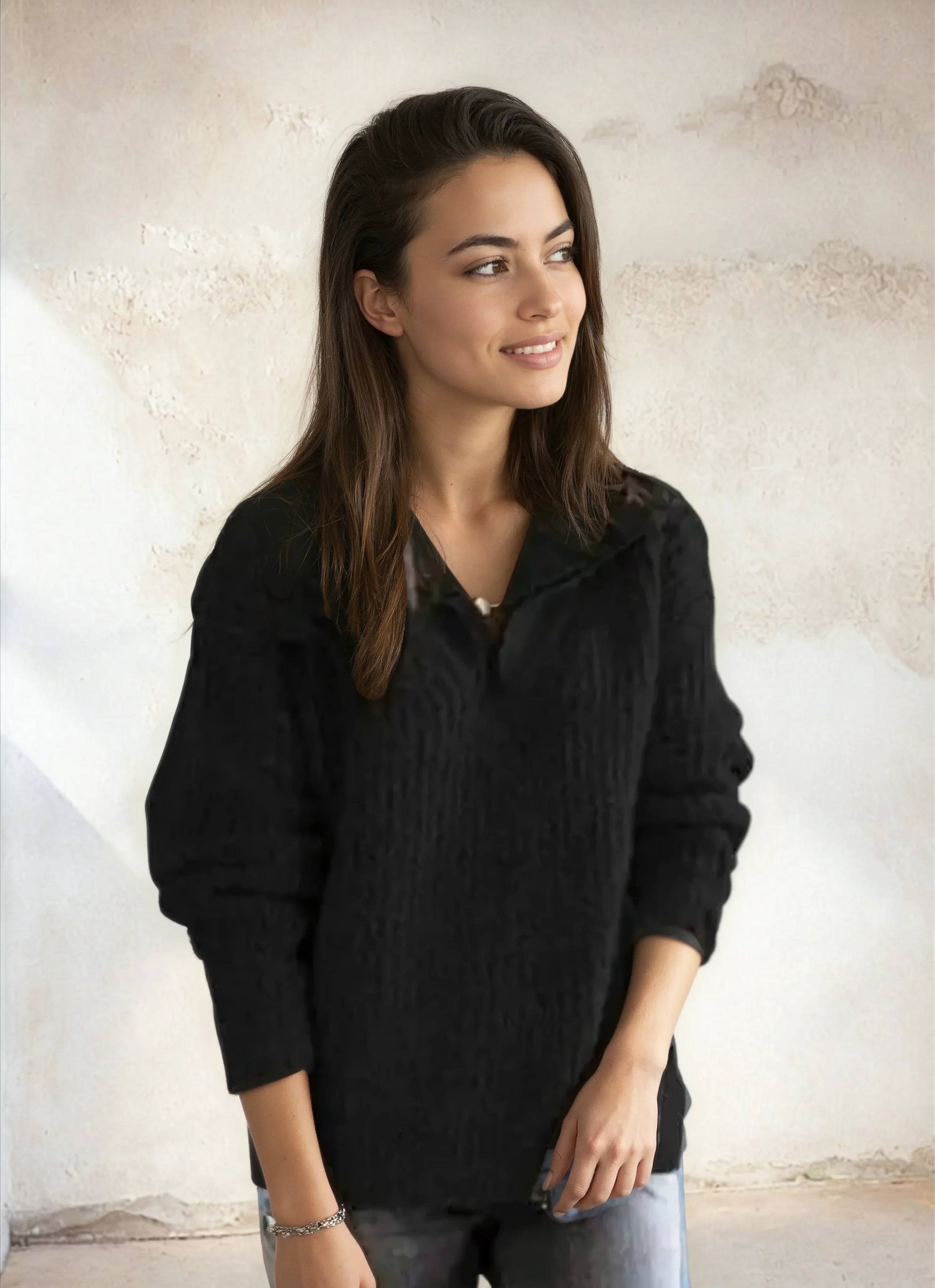 Adrianna™ Maglione Chic Half-Zip da Donna