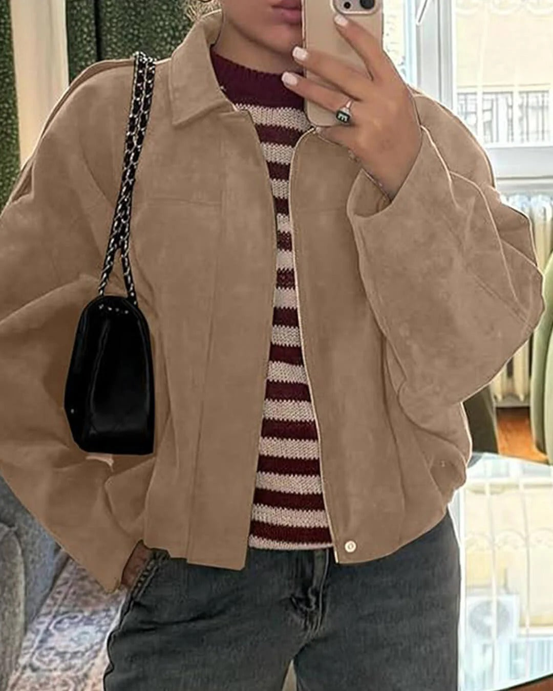 Giacca Bomber da Donna in Stile Casual