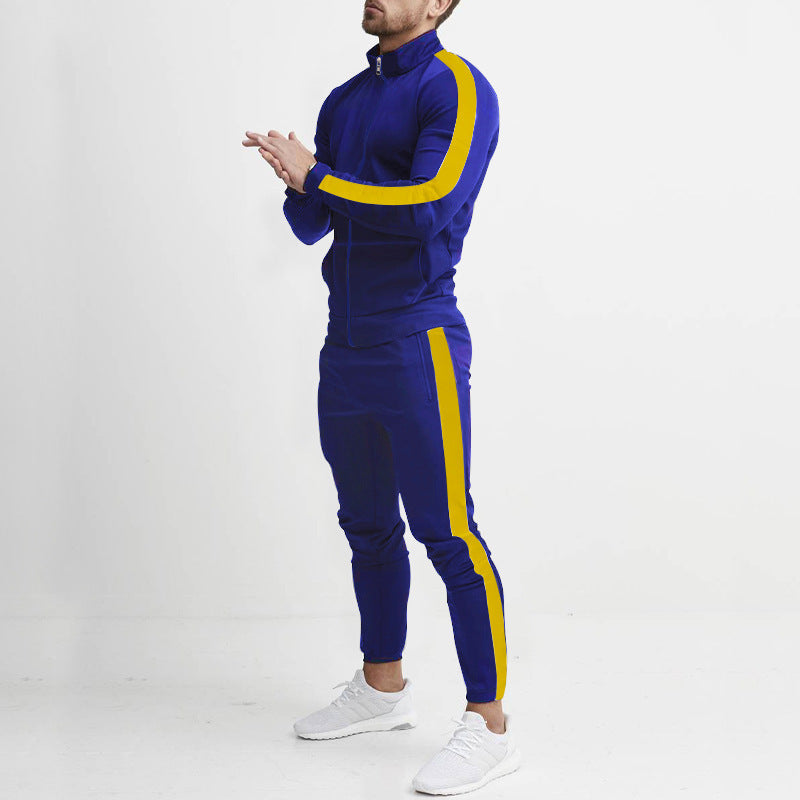 Completo Sportivo Uomo con Bande Laterali a Contrasto