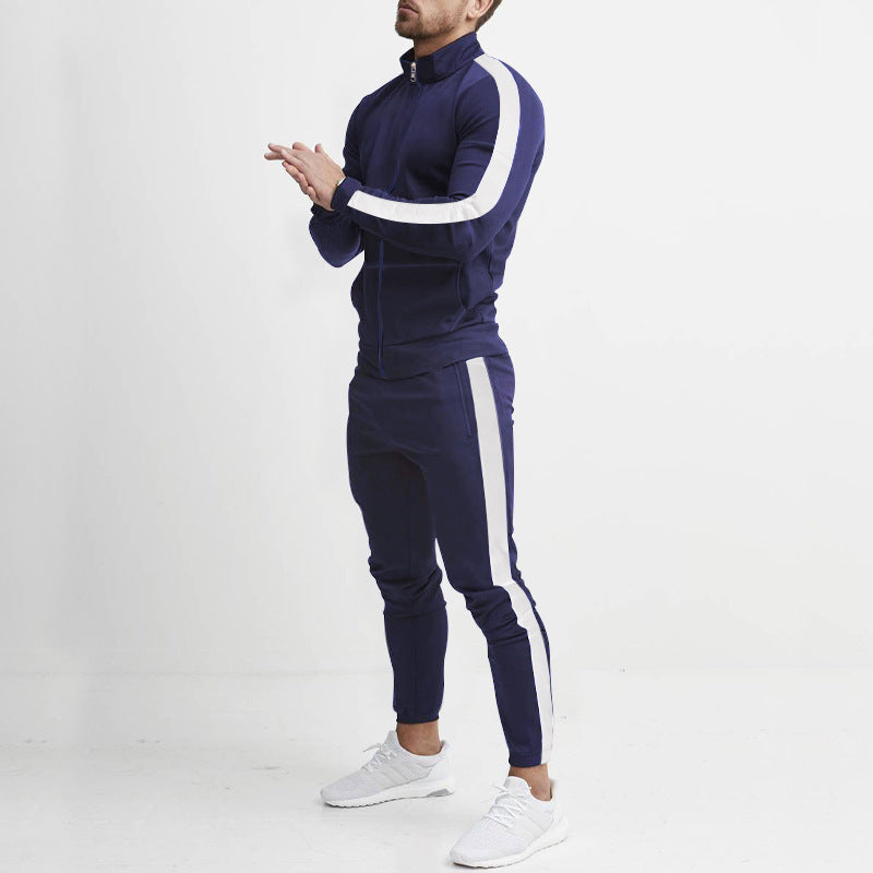 Completo Sportivo Uomo con Bande Laterali a Contrasto