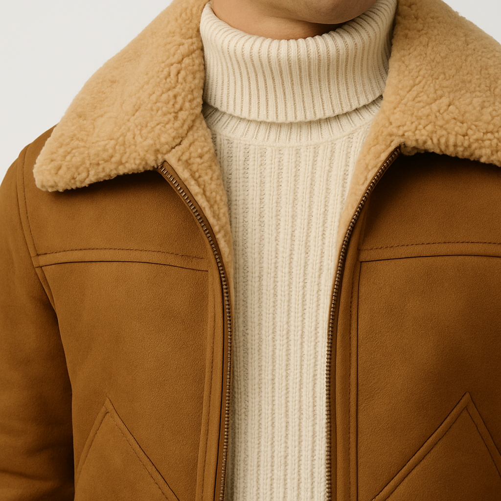 Valerios Fashion Giacca Shearling Uomo Invernale