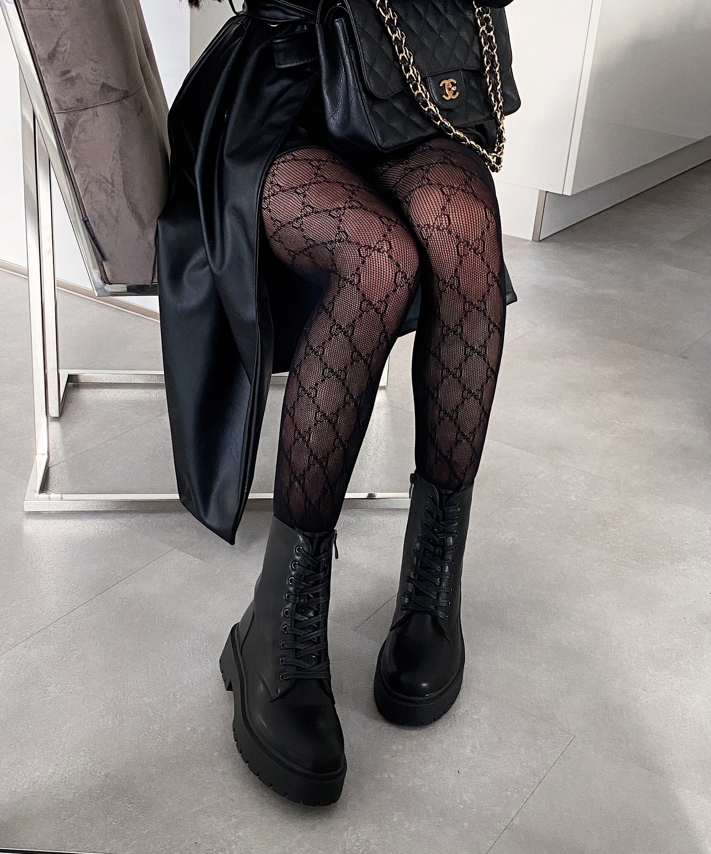 Women's Wedge Combat Boots | Lace-Up Boots with Thick Sole