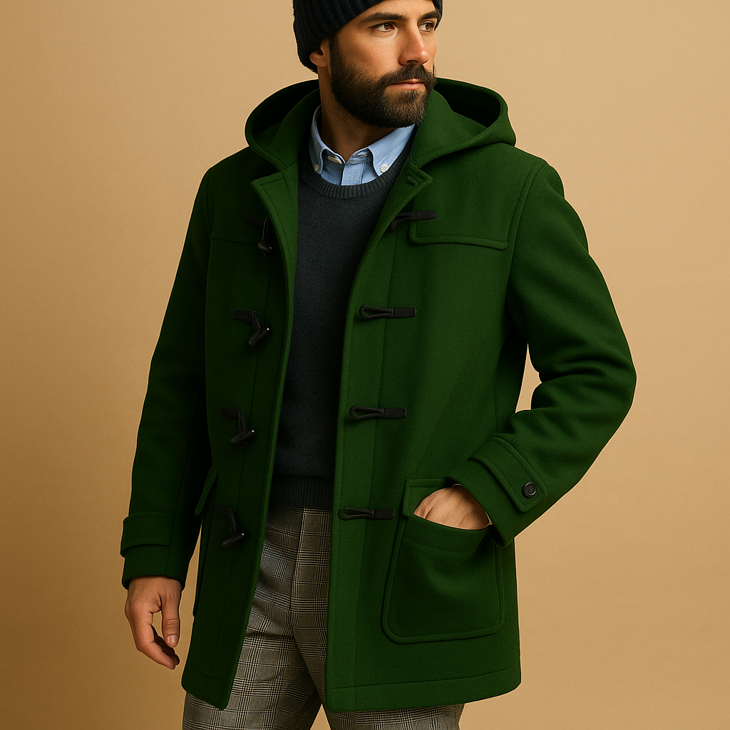 Montgomery Uomo con Cappuccio Giacca Invernale Elegante