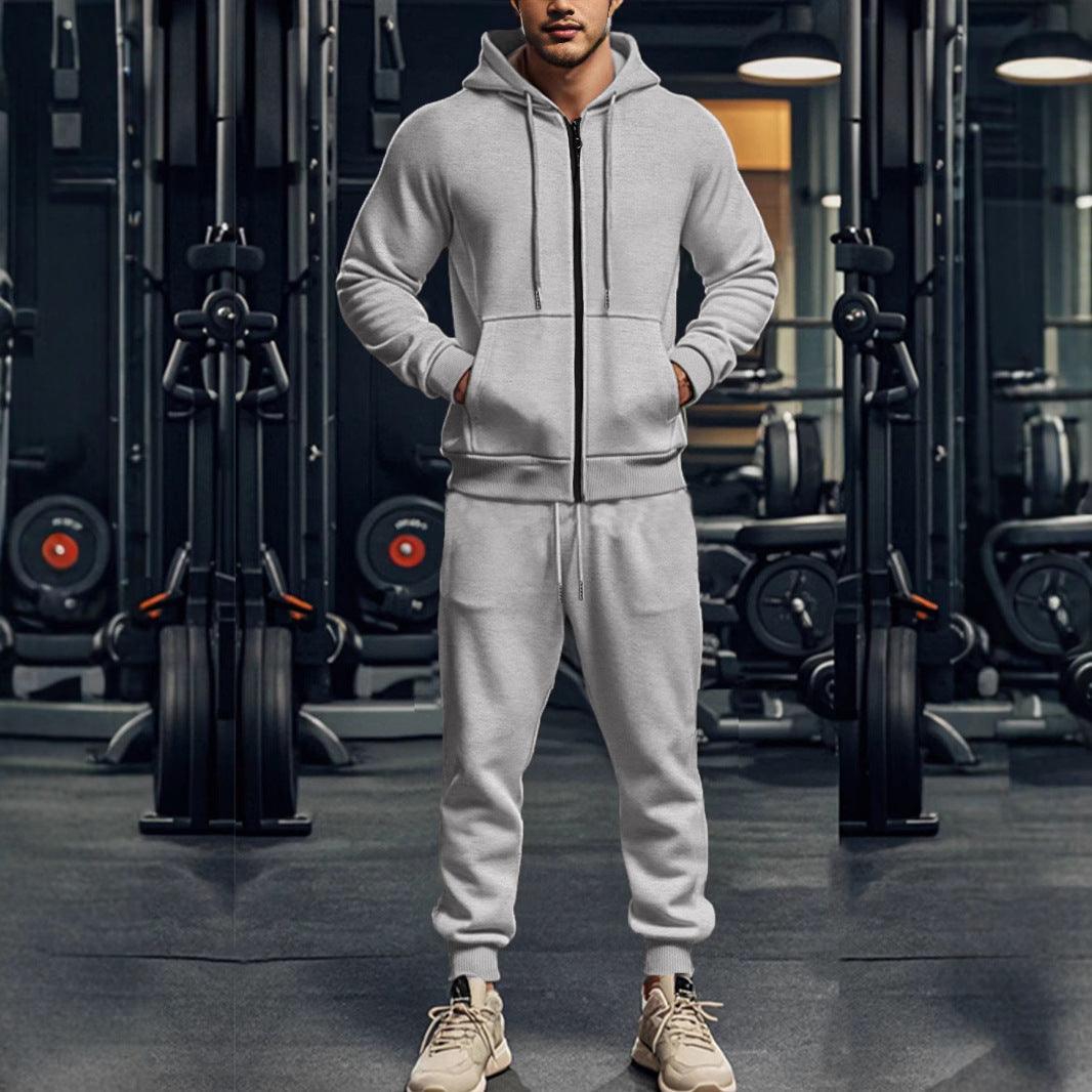 Completo Uomo con Felpa Zip e Pantaloni Jogger