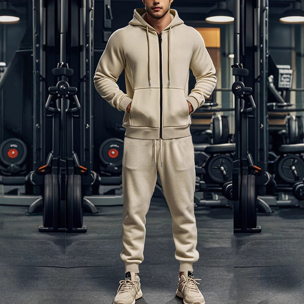 Completo Uomo con Felpa Zip e Pantaloni Jogger