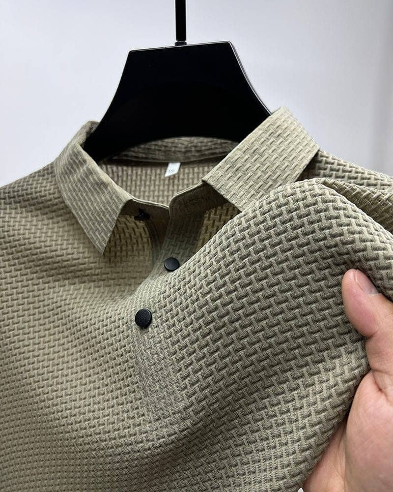 Camicia Estiva Elegante in Seta con Maglia di Lusso