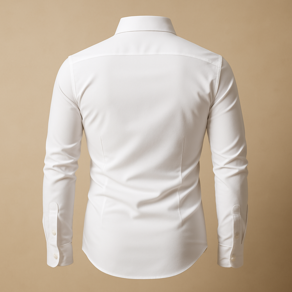 Camicia Elegante Uomo Slim Fit a Maniche Lunghe con Colletto Classico