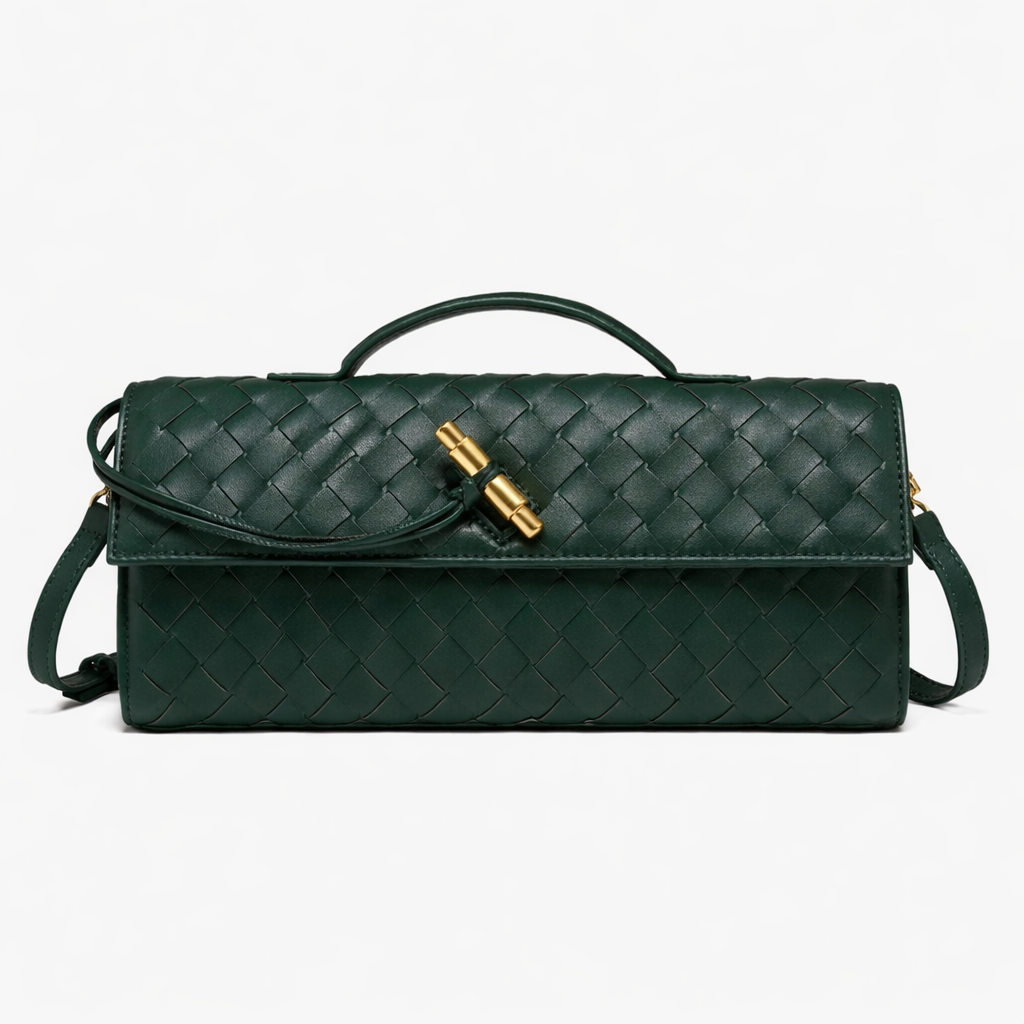 Pochette Intrecciata con Tracolla Rimovibile