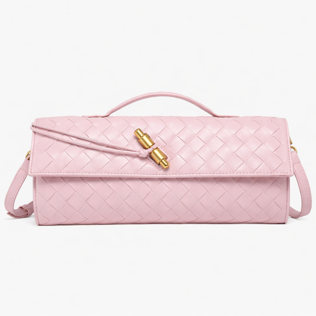 Pochette Intrecciata con Tracolla Rimovibile