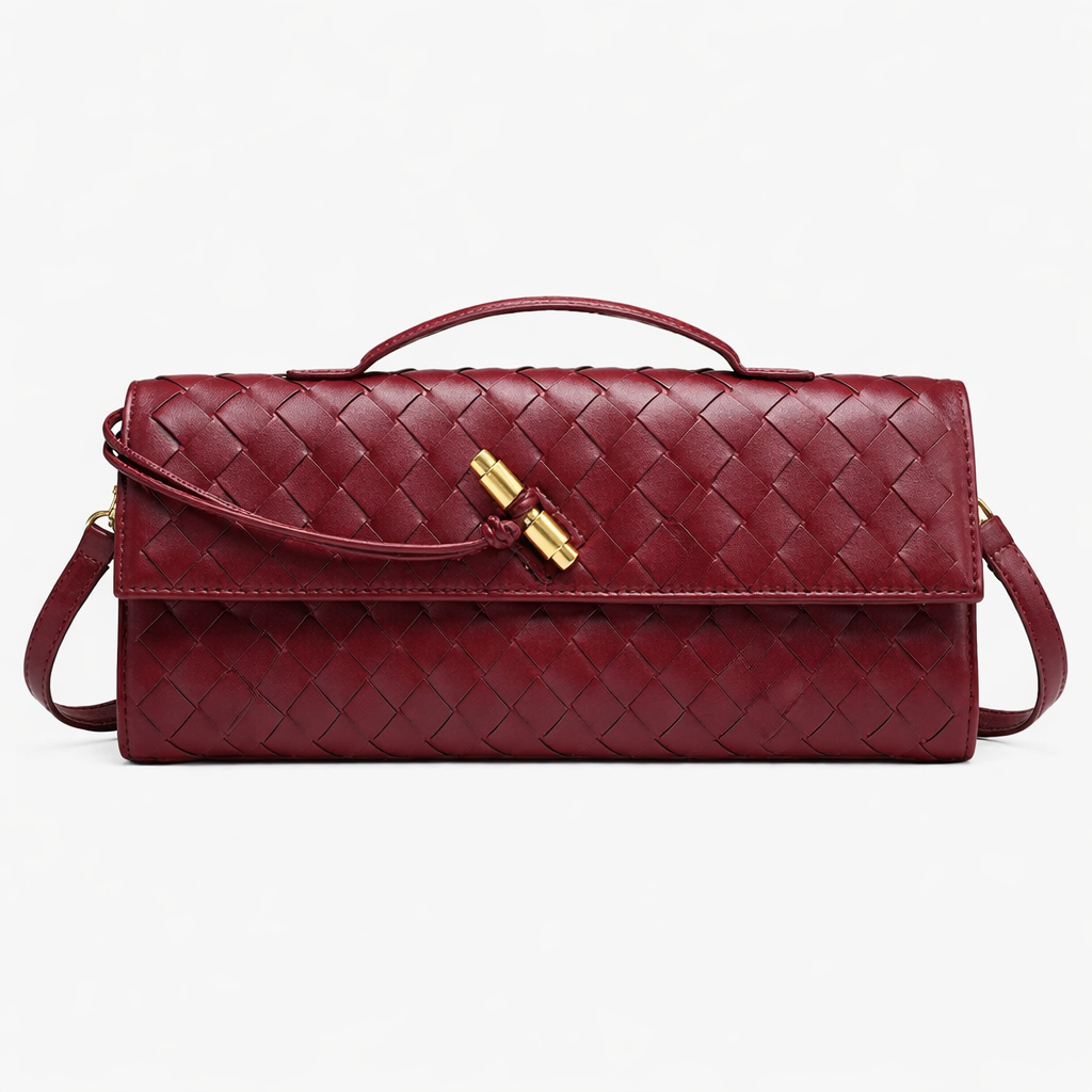 Pochette Intrecciata con Tracolla Rimovibile