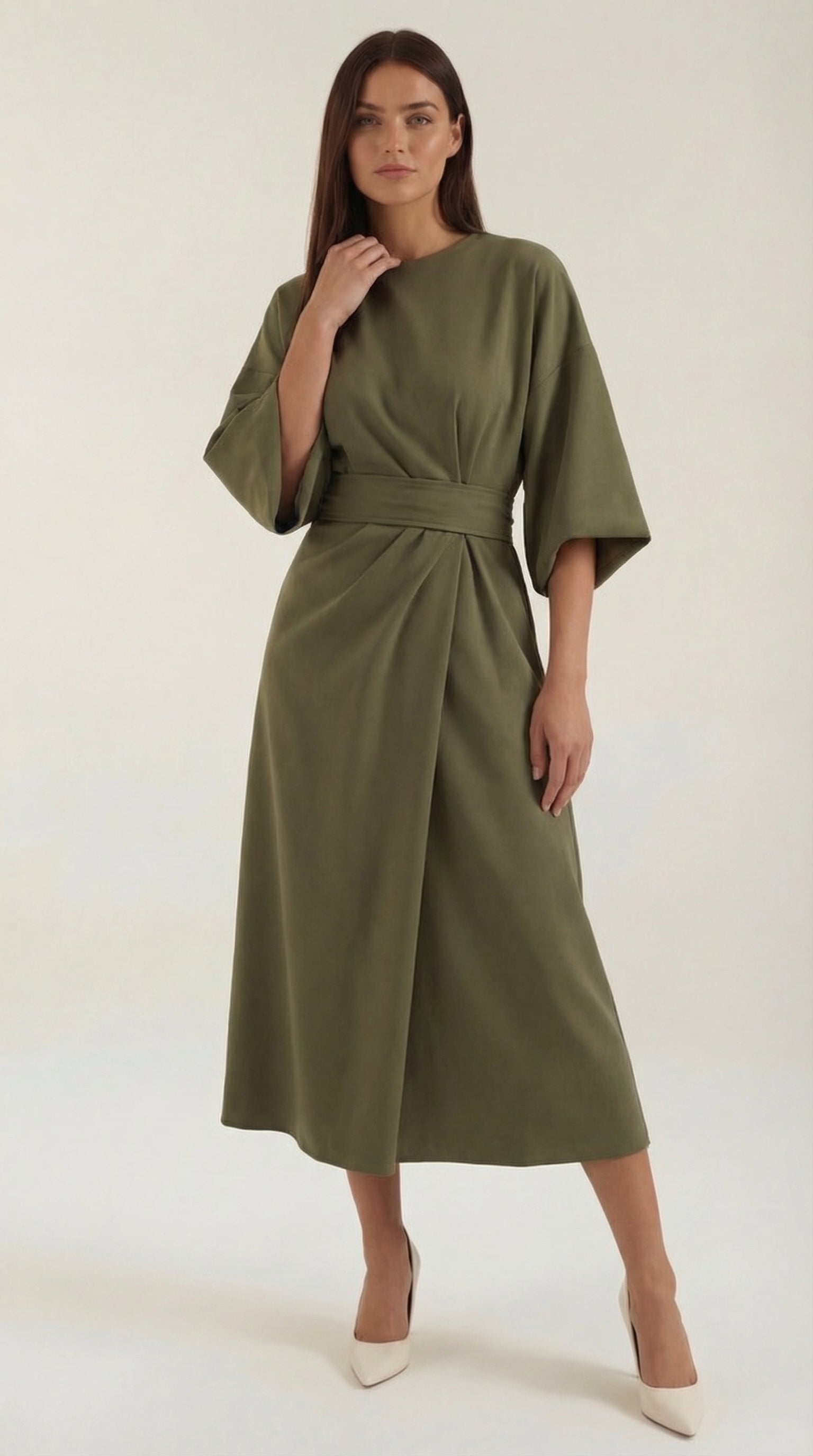 Ana Vestito Maxi con Cintura