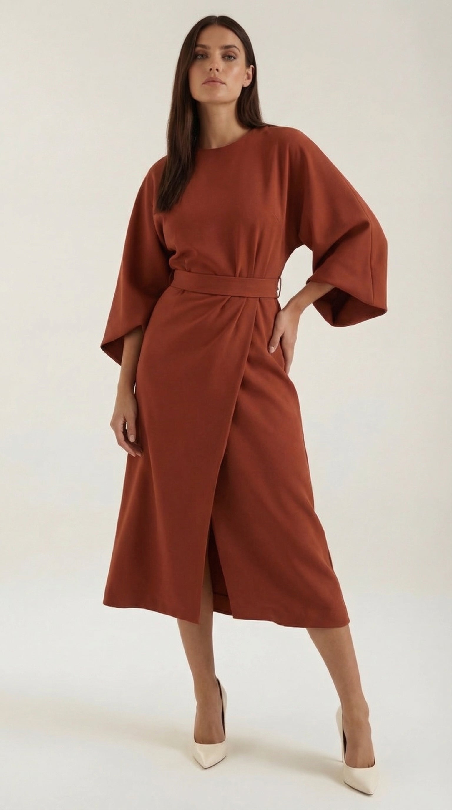 Ana Vestito Maxi con Cintura