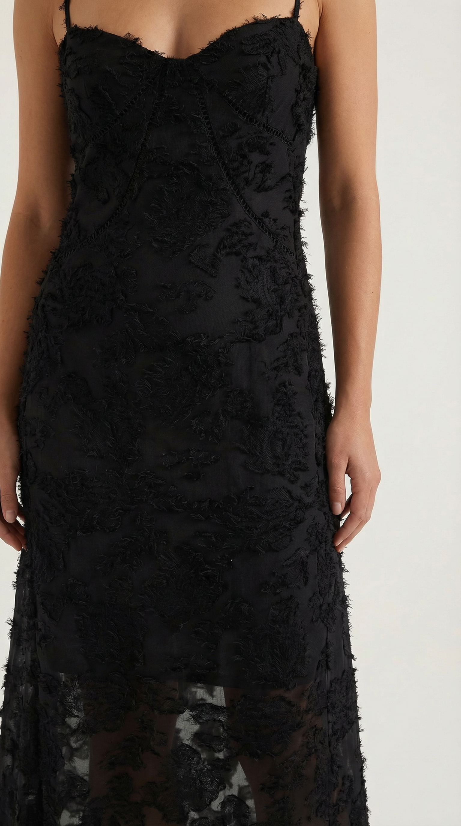 Arabelle Maxi Dress in Jacquard Fabric