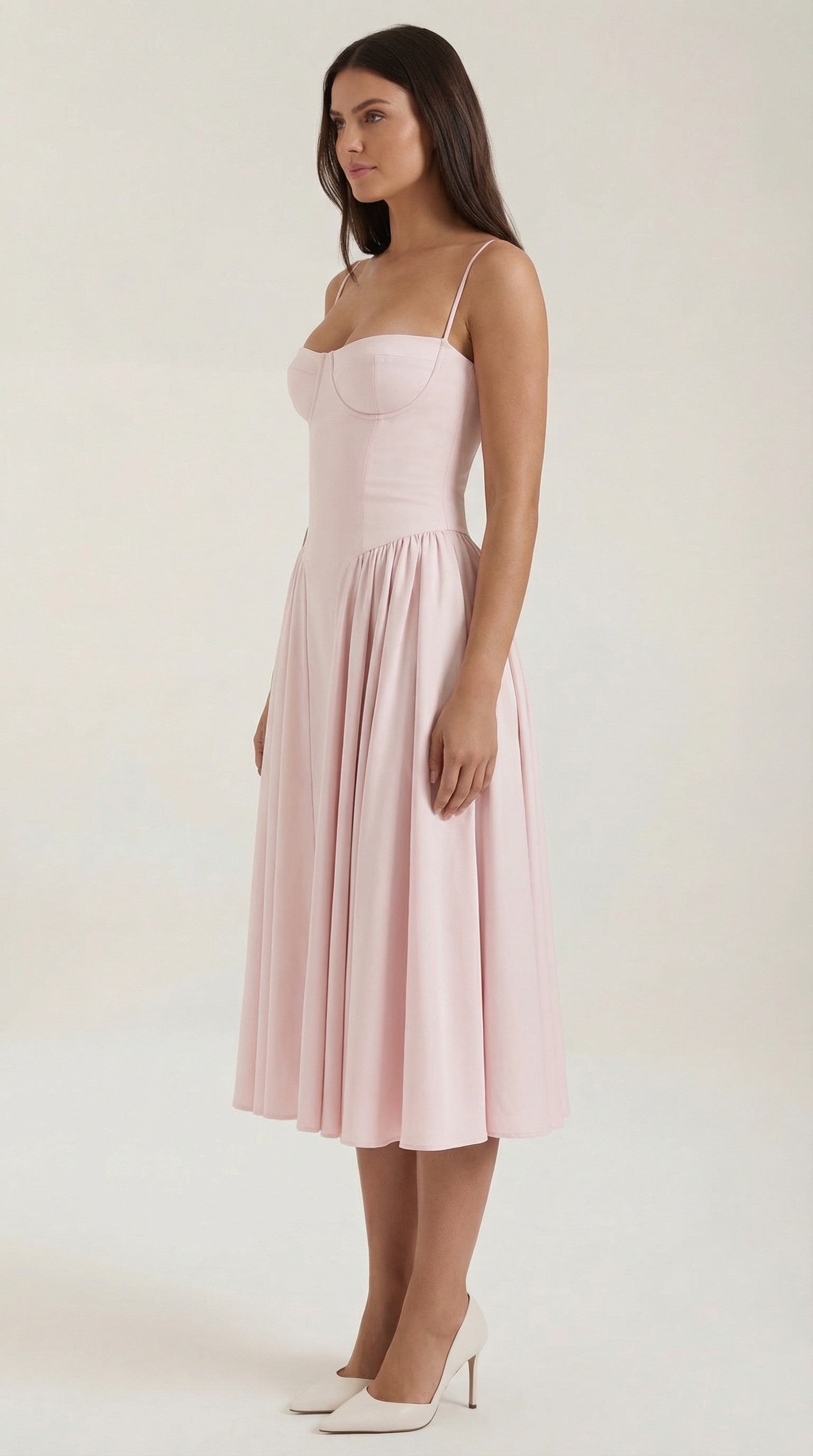 Φόρεμα Odette Midi με Κορσέ