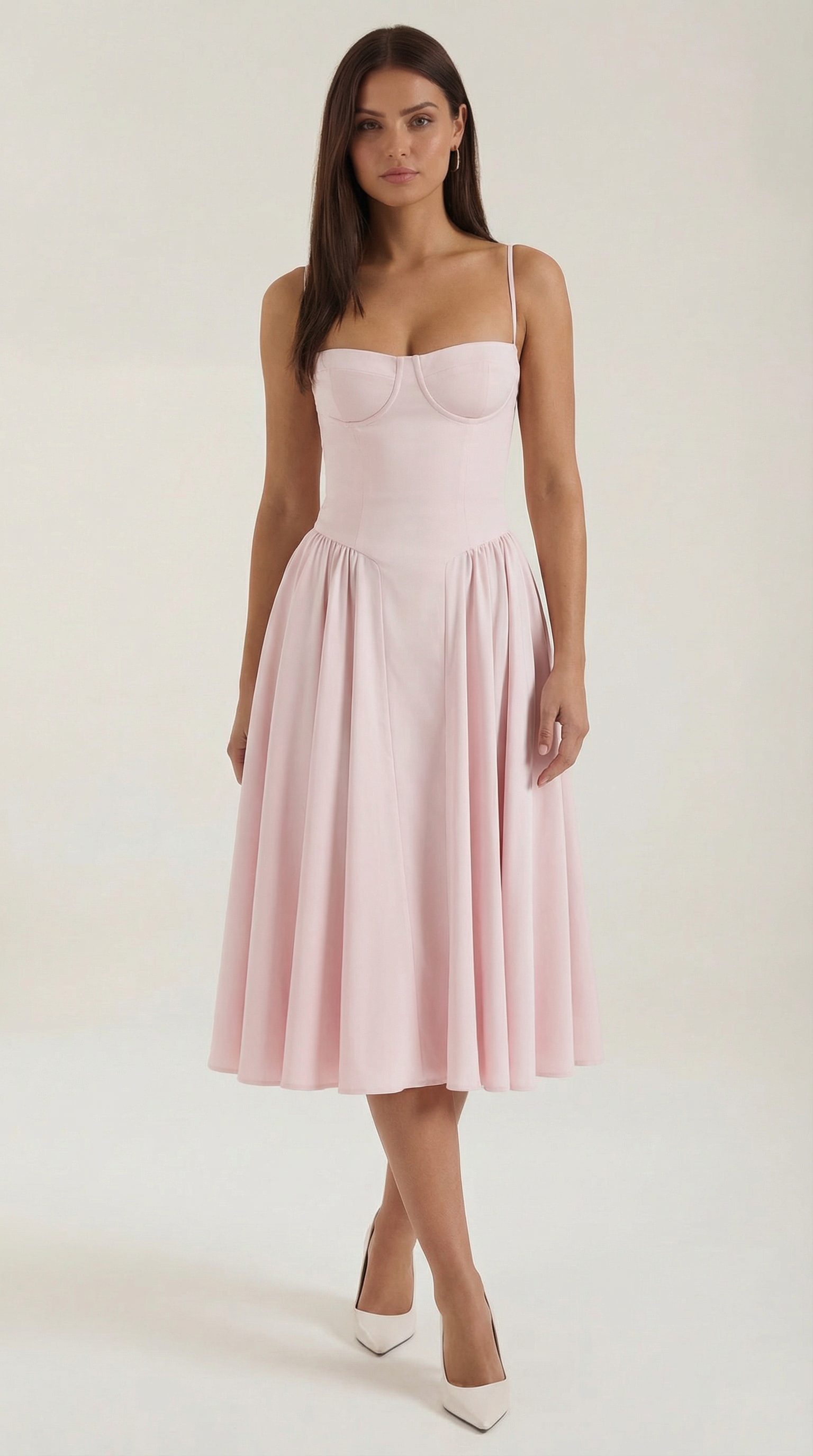 Φόρεμα Odette Midi με Κορσέ