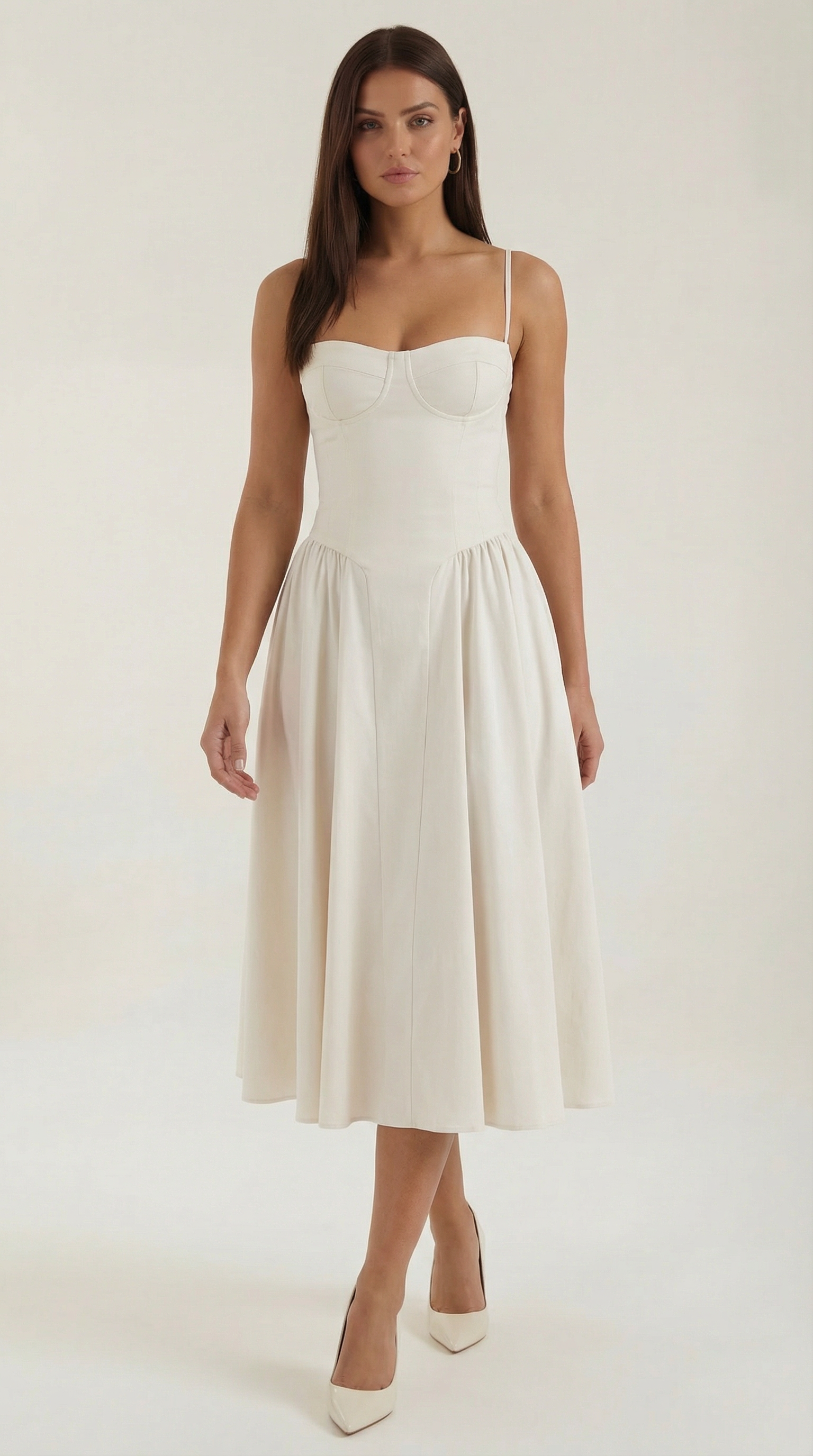 Φόρεμα Odette Midi με Κορσέ