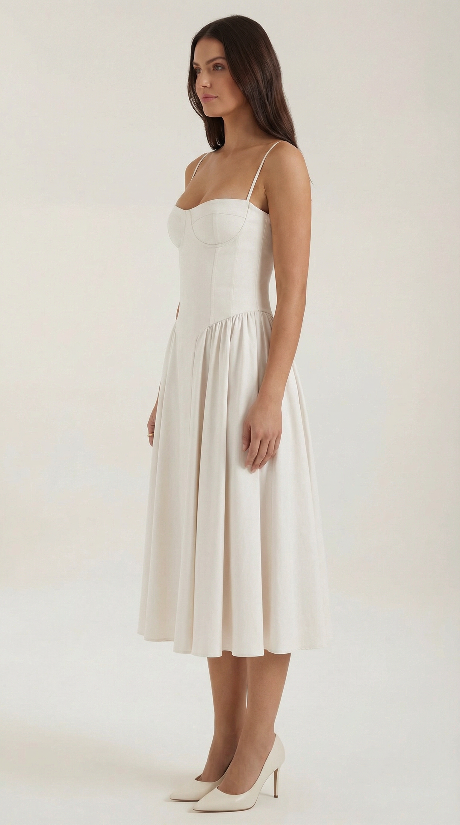Φόρεμα Odette Midi με Κορσέ
