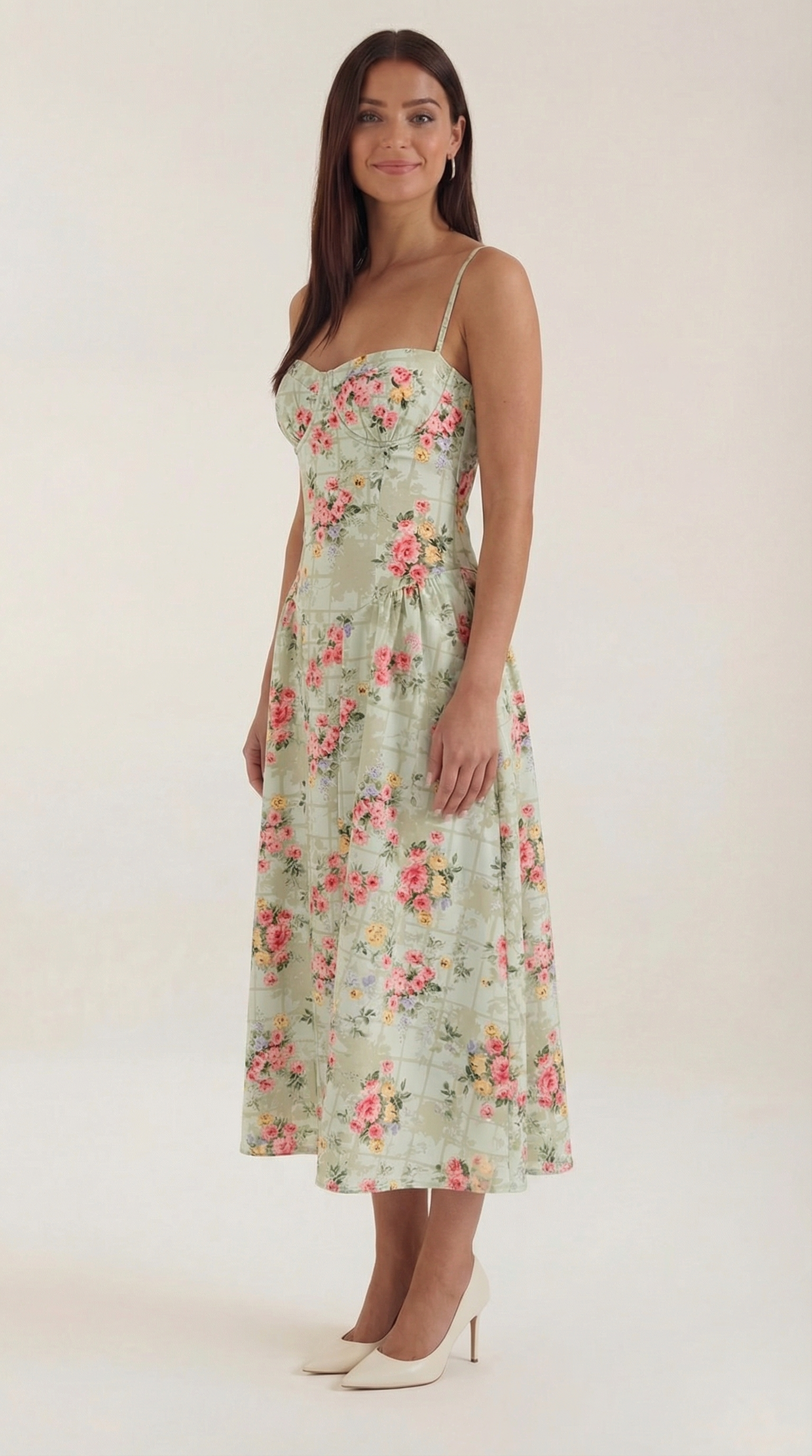 Φόρεμα Odette Midi με Κορσέ
