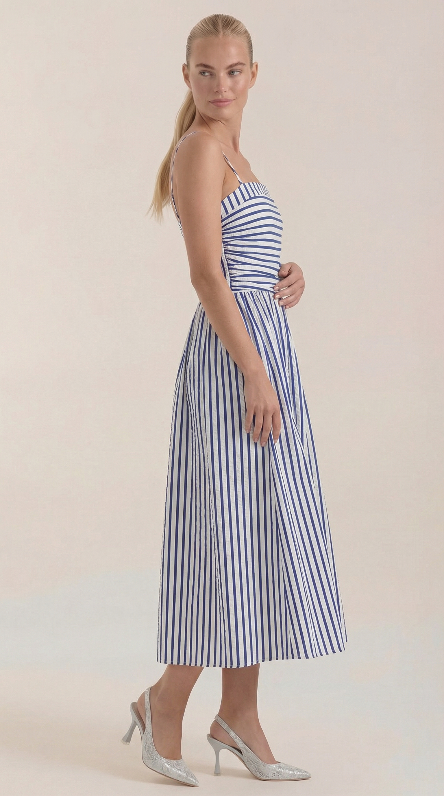 Sandra Maxi Abito a Righe
