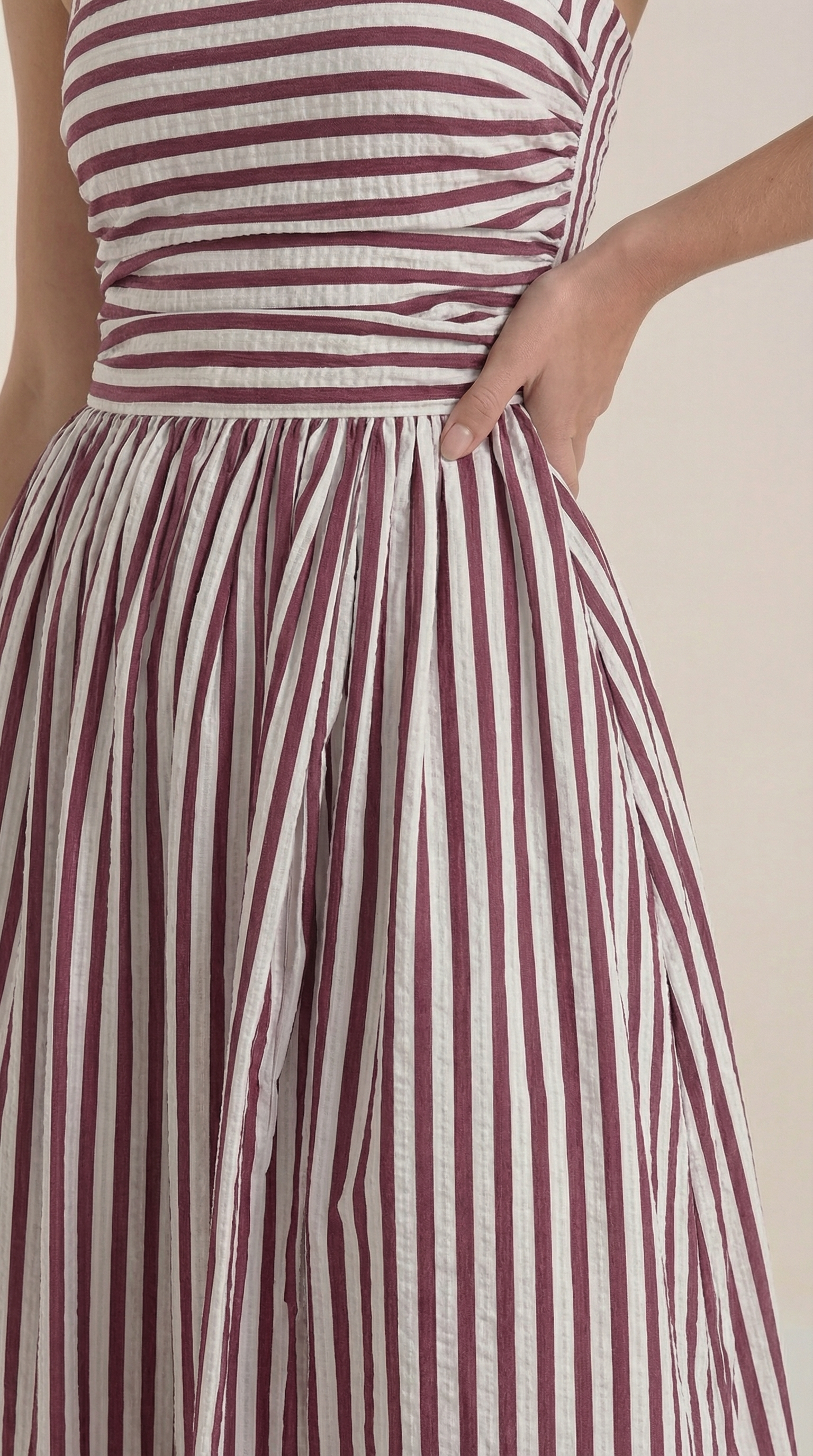 Sandra Maxi Abito a Righe