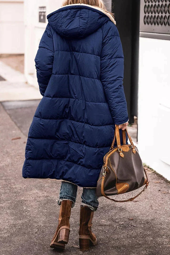 Cappotto Donna Lungo Imbottito con Interno Morbido