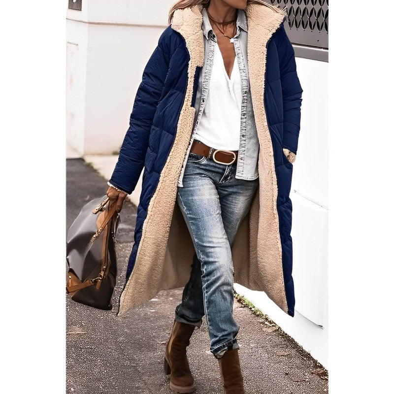 Cappotto Donna Lungo Imbottito con Interno Morbido